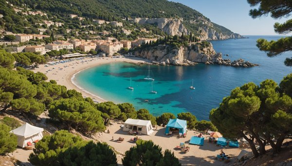 Campings spectaculaires en bord de mer sur la Côte d'Azur