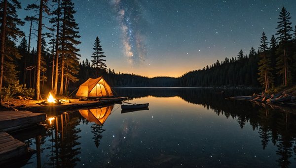 La magie du camping au bord de l'eau