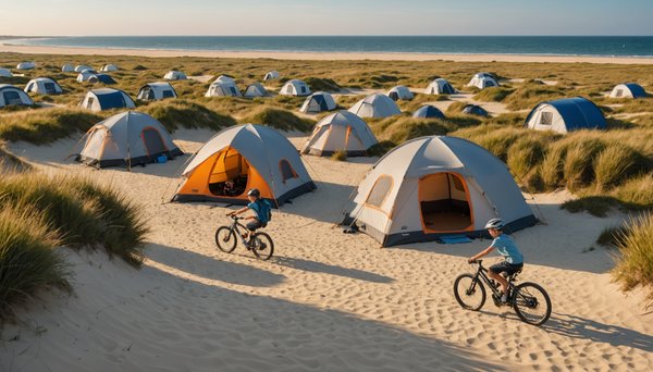 Le paradis du camping au bord de mer sur l'Ile de Ré