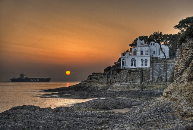 magnifique coucher du soleil près du camping Royan